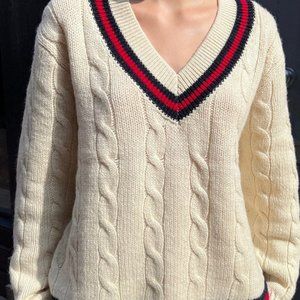 Brandy Melville Nikki Heavy Wool Stripe Sweater